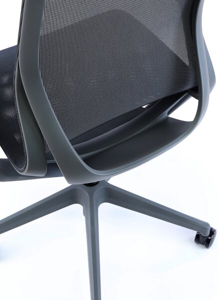 Scaun de birou Lareno, negru/gri