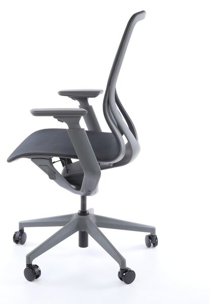 Scaun de birou Lareno, negru/gri
