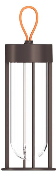 Flos Architectural FLOS, Vitro Unplugged lampă LED, maro, 3000K, reglabil, Maro / Rugină, Metal, Design