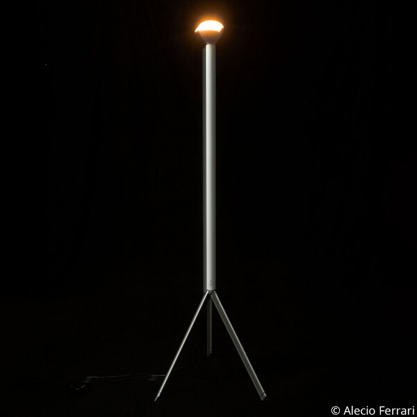 FLOS Luminator lampadar, alb, înălțime 189 cm, metal, reglabil, Alb, Camera de zi / sufragerie, Metal