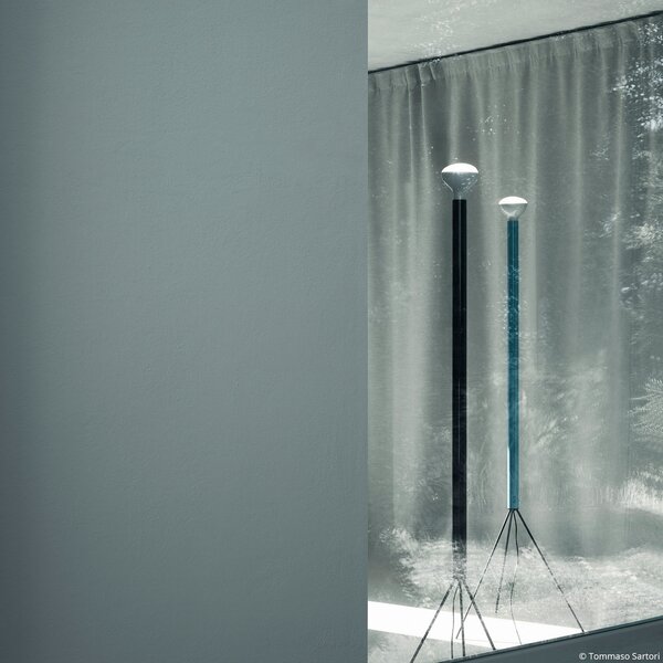 FLOS Luminator lampadar, albastru deschis, înălțime 189 cm, metal, reglabil, Albastru, Camera de zi / sufragerie, Metal