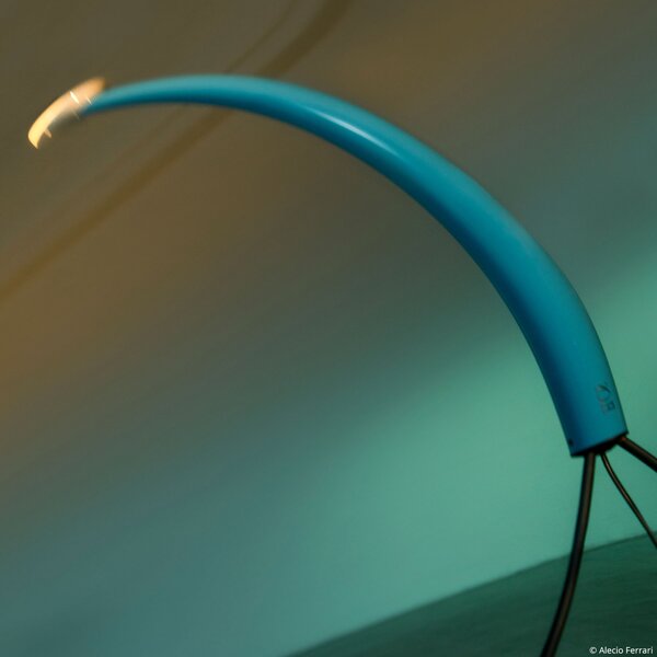 FLOS Luminator lampadar, albastru deschis, înălțime 189 cm, metal, reglabil, Albastru, Camera de zi / sufragerie, Metal