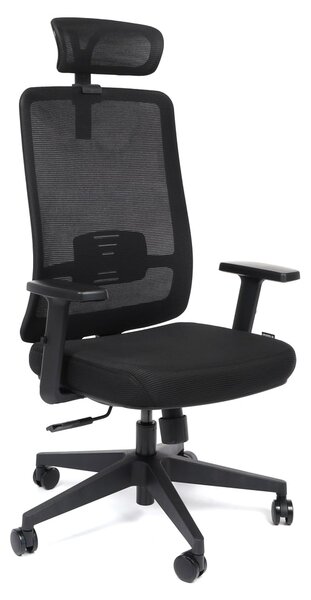 Scaun de birou Reina 1 + 1 GRATUIT, negru