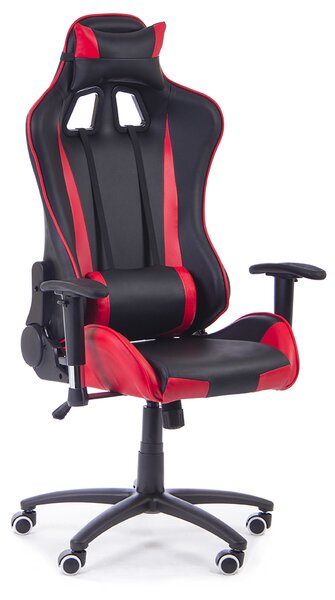 Scaun de birou Racer, negru/rosu