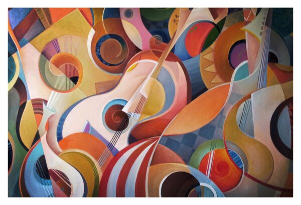 Tablou - Abstract muzical (90x60 cm)