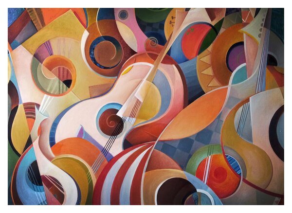 Tablou - Abstract muzical (70x50 cm)