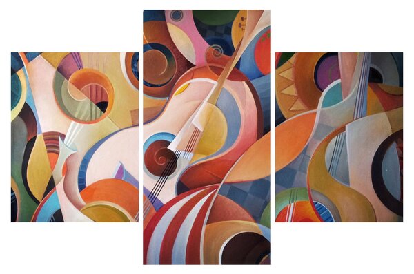 Tablou - Abstract muzical (90x60 cm)