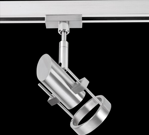 FISCHER & HONSEL Shine spot HV-track4 m6 sistem șină 2 faze, reglabil, Gri, Camera de zi / sufragerie, Metal, Modern