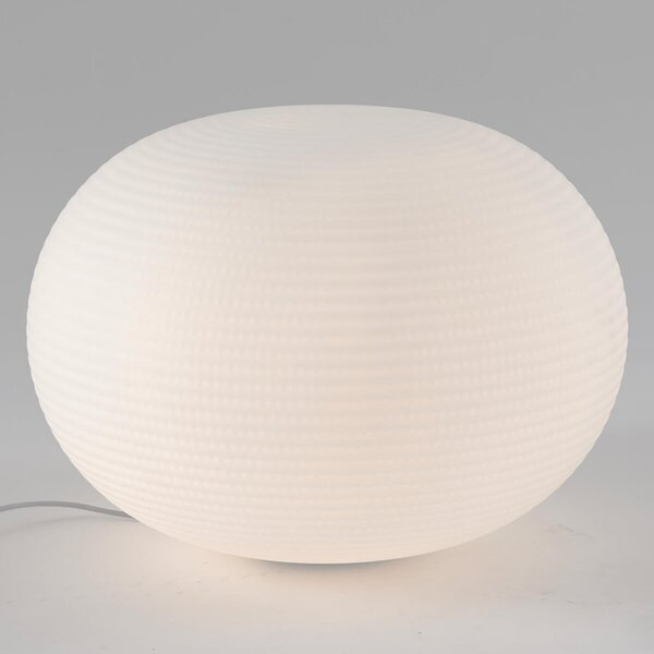 Fontana Arte Bianca - lampă de masă sticlă 50 cm, reglabil, Alb, Camera de zi / sufragerie, Sticlă, Design