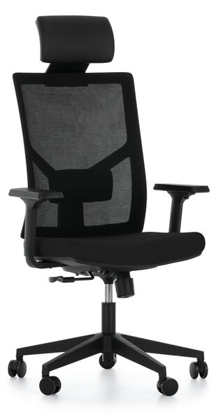 Scaun de birou Tauro, negru