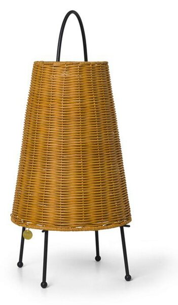 Lampă de masă ferm LIVING, Porti Braided, reglabil, Lemn, Camera de zi, Lemn