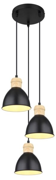 Lustră pe cablu WIHO 3xE27/40W/230V Globo 54018-3HS