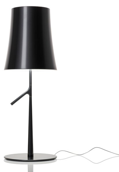 Foscarini Lampa de masă Birdie LED grande, culoare grafit, reglabil, Negru, Camera de zi / sufragerie, Plastic, Design