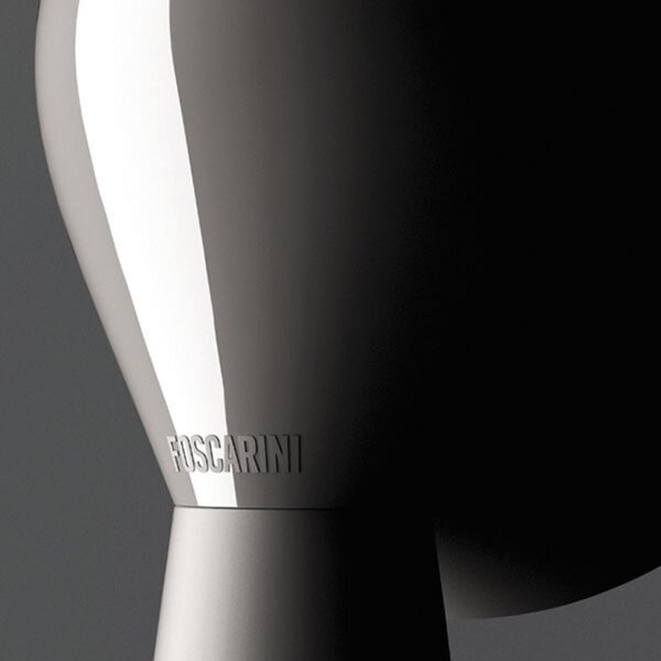 Foscarini Lampa de masă designer Binic, albă, Alb, Camera de zi / sufragerie, Plastic, Design