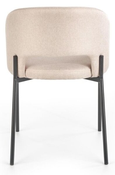 Scaun de bucaterie Alanna, bej/negru