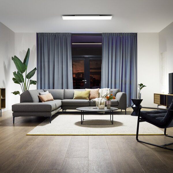 Philips Hue Aurelle panou LED unghi., 120 x 30 cm, reglabil, Alb, Camera de zi / sufragerie, Metal, Modern