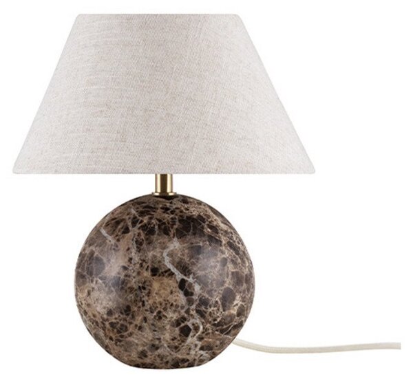 Lampă de masă Globen Lighting, Maro / Rugină, Camera de zi, Țesătură / Textil