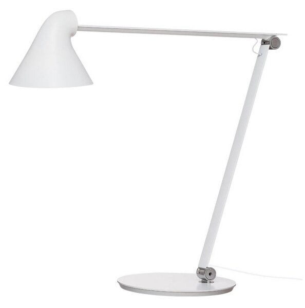 Lampă de masă Louis Poulsen, NJP, reglabil, Alb, Camera de zi, Metal, Design