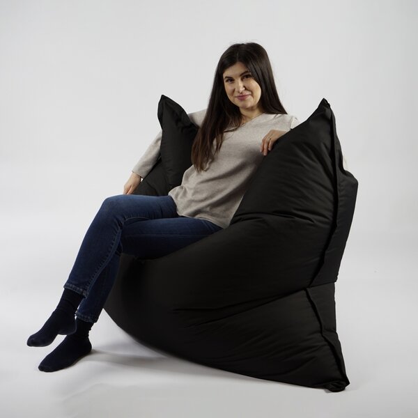 Fotoliu tip Perna Magic Pillow, Material Impermeabil - Negru