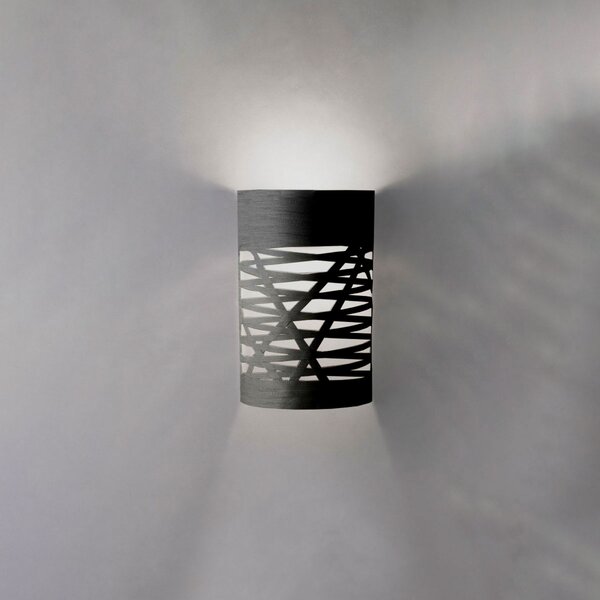 Foscarini Tress piccola aplică de perete, negru, reglabil, Negru, Camera de zi / sufragerie, Design