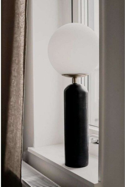 Lampă de masă Globen Lighting, Torrano, Negru, Camera de zi, Sticlă, Design