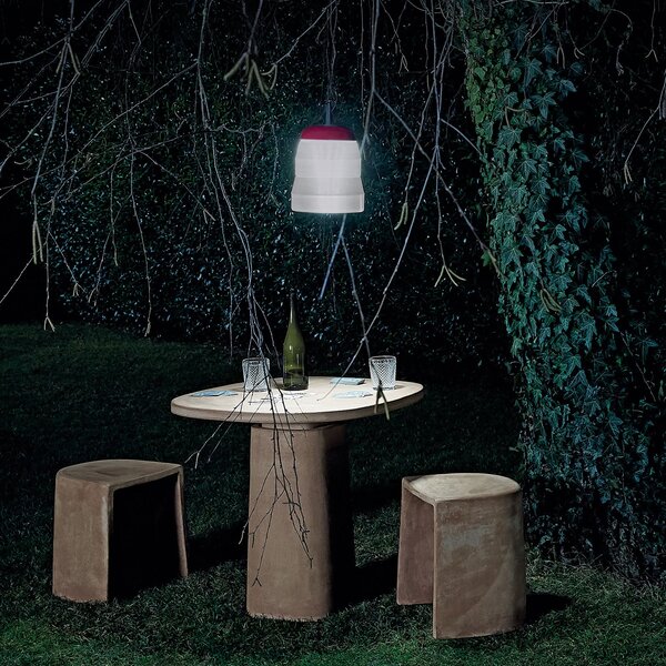 Foscarini Lampa decorativă LED pentru exterior Cri Cri, roșie, reglabil, Alb, Plastic, Design
