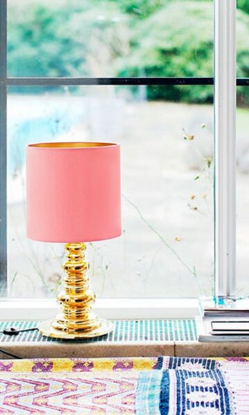 Lampă de masă DESIGN BY US, Auriu / Alamă, Camera de zi, Metal