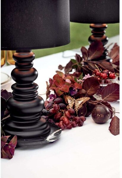 Lampă de masă DESIGN BY US, Negru, Camera de zi, Sticlă