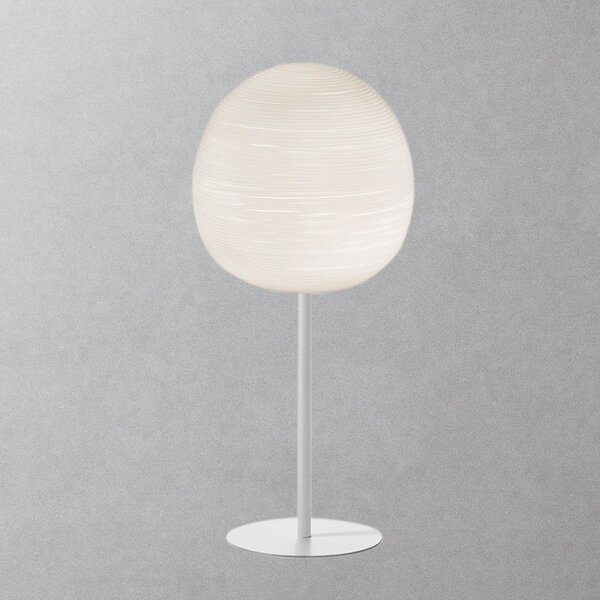 Foscarini Rituals XL alta lampă de masă, alb, reglabil, Alb, Camera de zi / sufragerie, Sticlă, Design