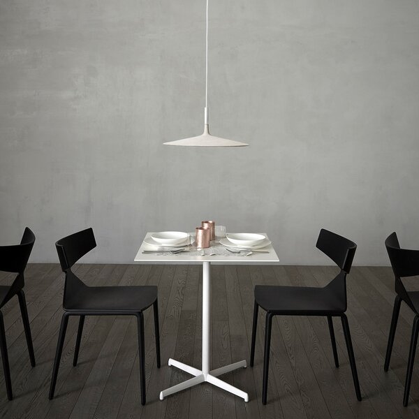 Foscarini Lampă suspendată LED Aplomb Large, albă, reglabil, Alb, Bucătărie, Beton, Design