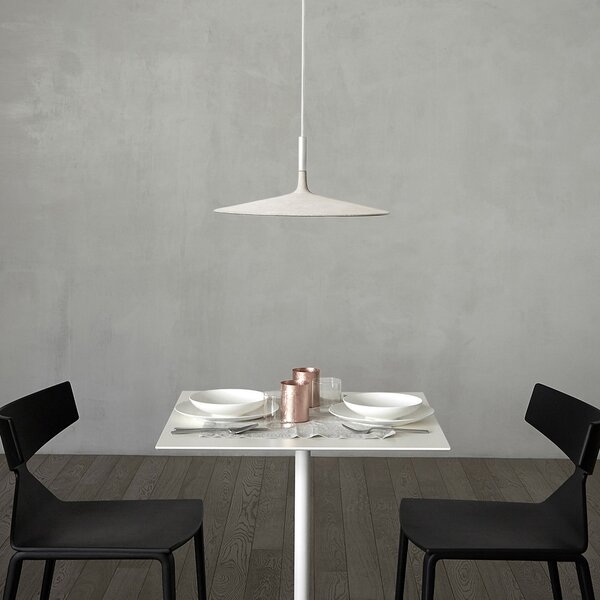 Foscarini MyLight Aplomb large, lampă susp. alb, reglabil, Alb, Bucătărie, Beton, Design