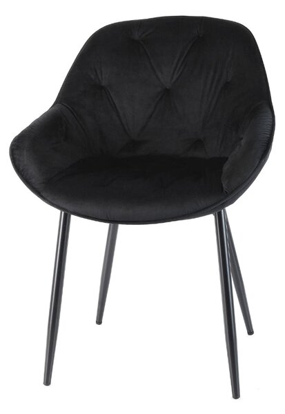 Scaun de bucaterie Cornelia, negru