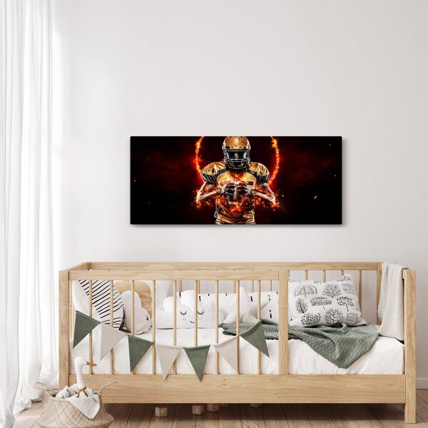 Tablou - Jucător de fotbal american (120x50 cm)