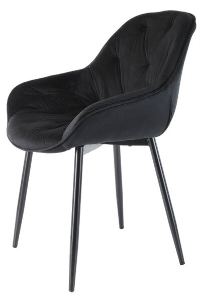 Scaun de bucaterie Cornelia, negru