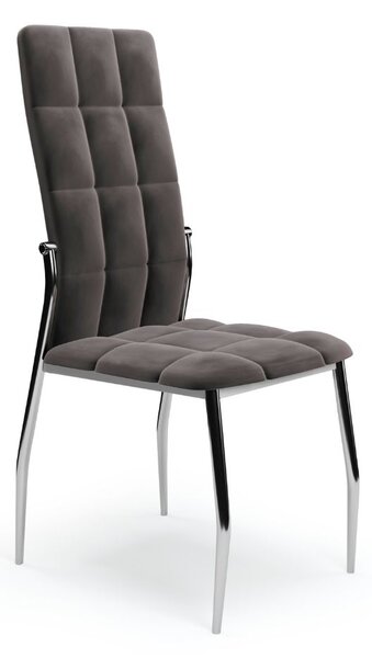 Scaun de bucaterie Darwin, gri/argintiu