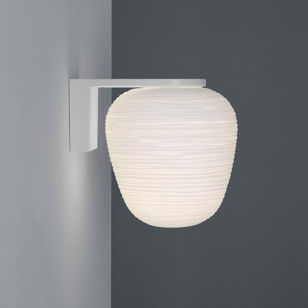 Foscarini Rituals 3 aplică perete, aspect felinar, reglabil, Alb, Camera de zi / sufragerie, Sticlă, Design, Priză de perete top