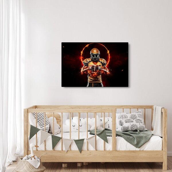 Tablou - Jucător de fotbal american (90x60 cm)