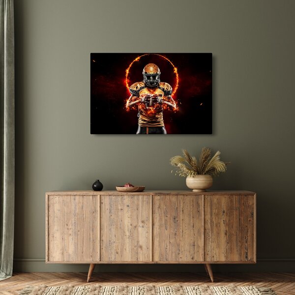 Tablou - Jucător de fotbal american (90x60 cm)
