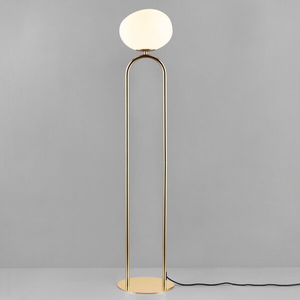 Lampadar DFTP by Nordlux, Shapes, Auriu / Alamă, Camera de zi, Sticlă, Design
