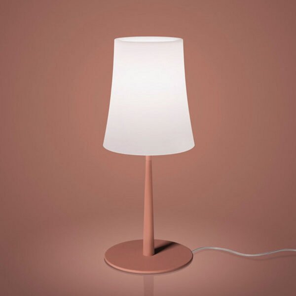 Foscarini Lampa de masă Birdie Easy roșu cărămiziu, Roșu, Camera de zi / sufragerie, Metal, Design