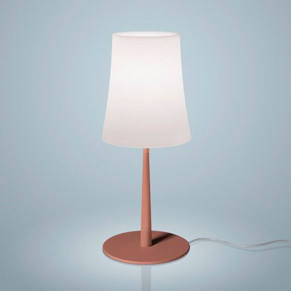 Foscarini Lampa de masă Birdie Easy roșu cărămiziu, Roșu, Camera de zi / sufragerie, Metal, Design