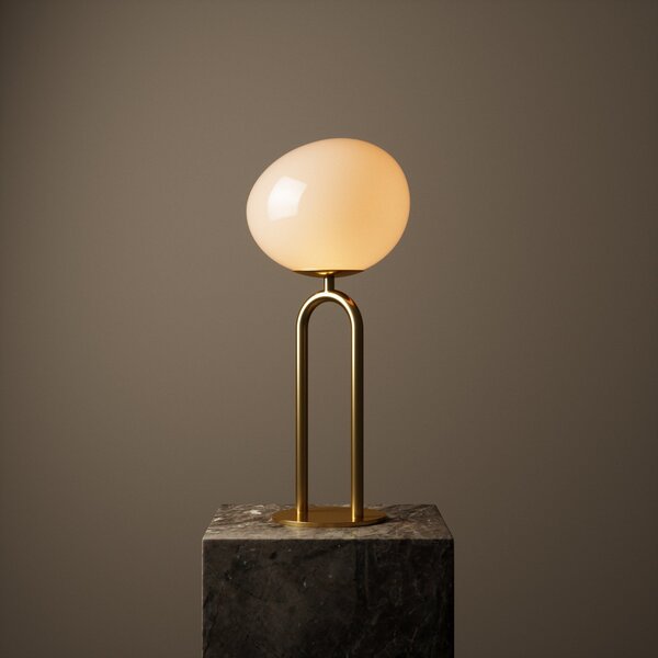Lampă de masă DFTP by Nordlux, Shapes, Auriu / Alamă, Camera de zi, Sticlă, Design