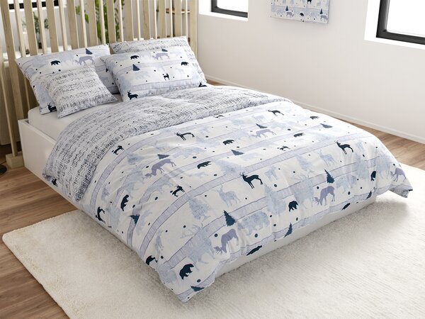 Lenjerie de pat din bumbac alb, REN Dimensiune lenjerie de pat: 70 x 90 cm | 140 x 220 cm