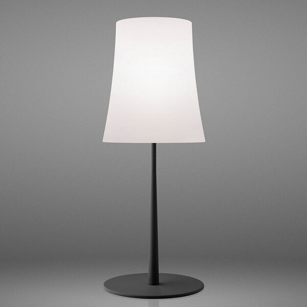 Foscarini Birdie Easy Grande lampă de masă negru, Negru, Camera de zi / sufragerie, Metal, Design