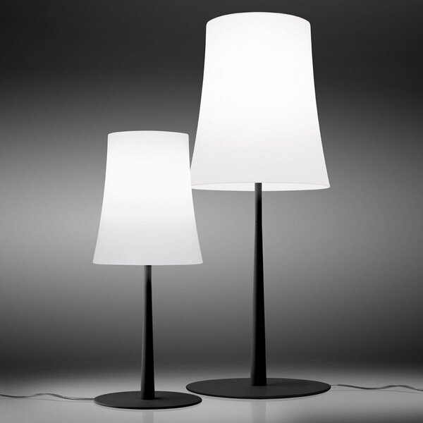 Foscarini Birdie Easy Grande lampă de masă negru, Negru, Camera de zi / sufragerie, Metal, Design