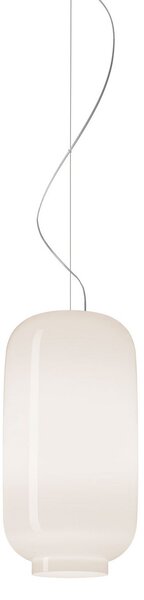 Foscarini Chouchin Bianco 2 lampă susp. LED E27, reglabil, Alb, Bucătărie, Sticlă, Design