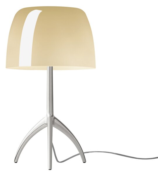 Foscarini Lumiere piccola alu/crem dimabilă, reglabil, Bej, Camera de zi / sufragerie, Sticlă, Design