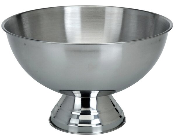 Bol din oțel inoxidabil - pentru fructe, punch - 38 cm, mată
