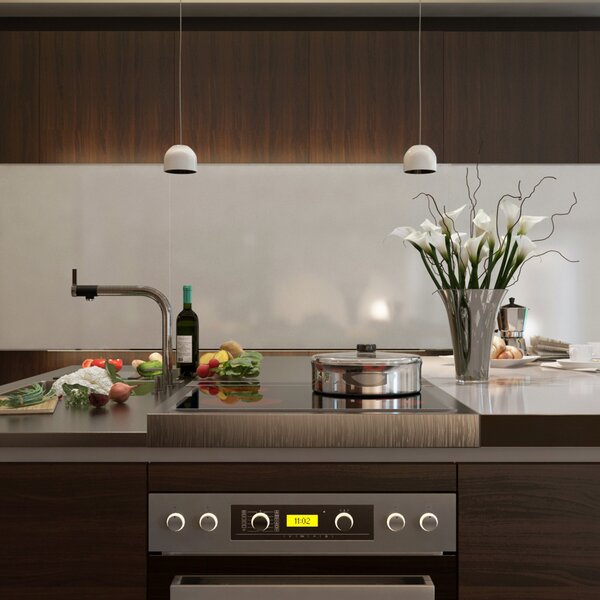FLOS Wan S - lampă suspendată albă, reglabil, Alb, Camera de zi / sufragerie, Metal, Design