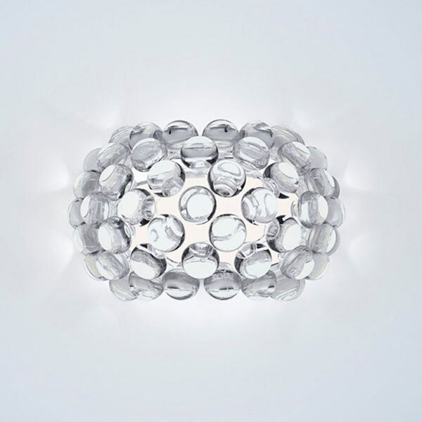 Foscarini Caboche Plus piccola R7s lampă de perete transparent, reglabil, Transparent, Camera de zi / sufragerie, Plastic, Design